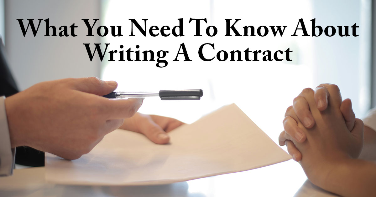 all you need to know about contract writing